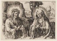 KG 01939
<br/>
Christus en Maria in een landschap
<br/>
<em>Vries, Simon de (ca. 1580-1629) - attr.</em>